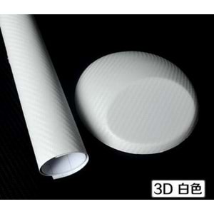 AUTOFOLYO 3D KARBON FOLYO BEYAZ HAVA KANALLI 152 CM X