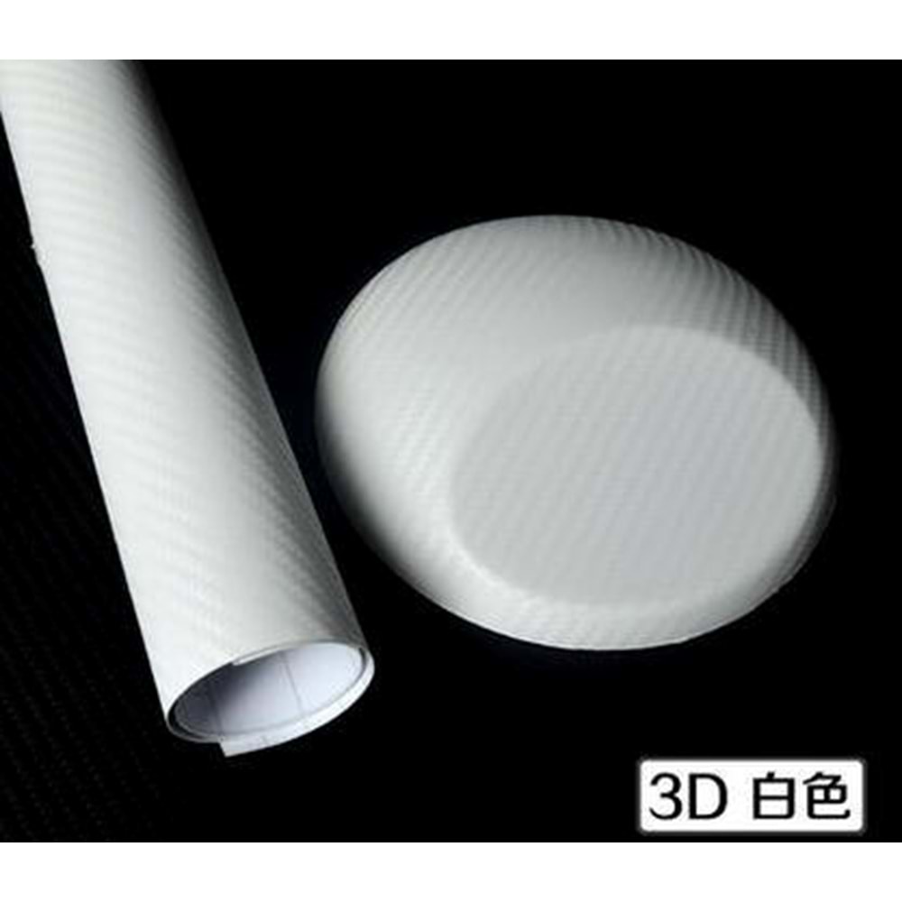 AUTOFOLYO 3D KARBON FOLYO BEYAZ 127 CM X