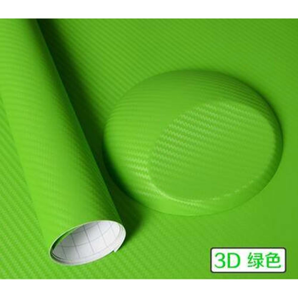 AUTOFOLYO 3D KARBON FOLYO YEŞİL 127 CM X