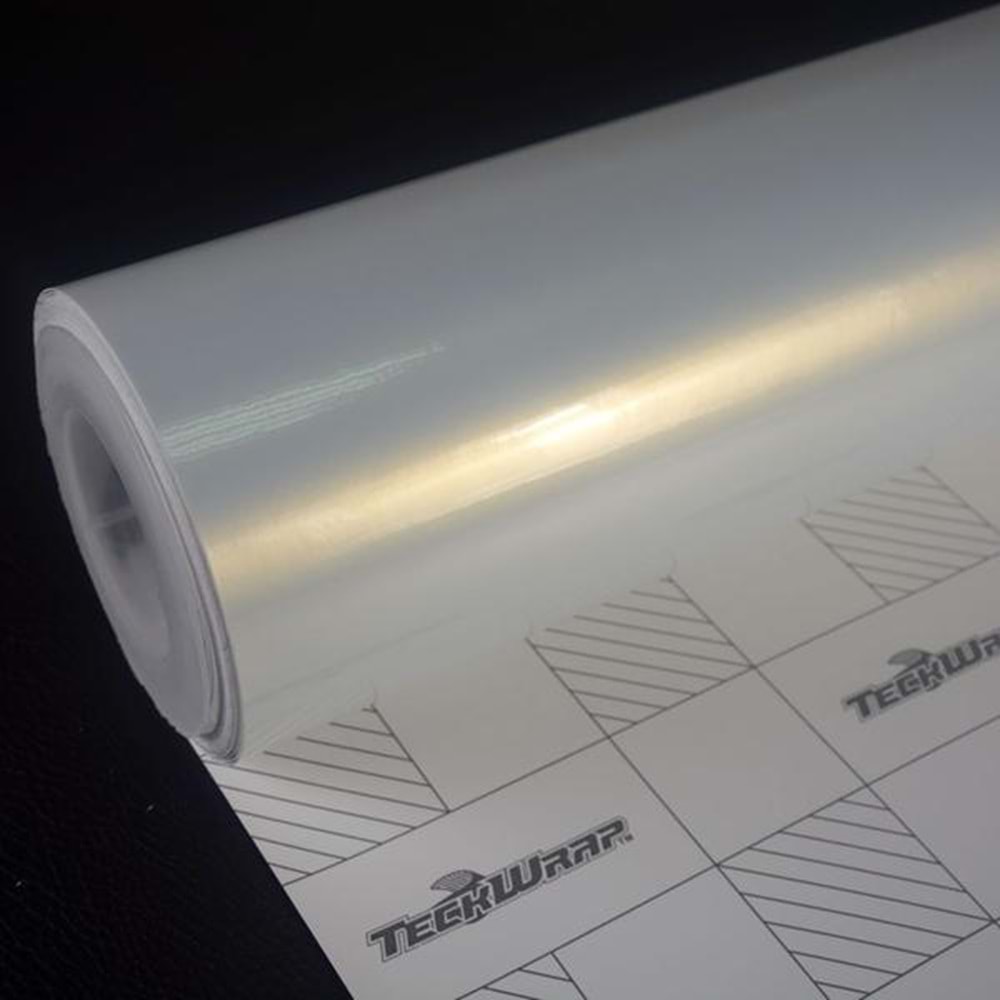 TECKWRAP GLOSS AURORA WHITE 152 CM HK HD NEW