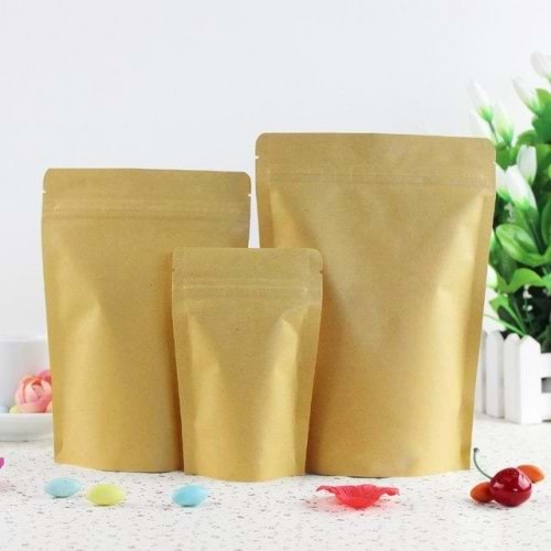 DOYPACK KİLİTLİ GOLD POŞET 16 CM X 27 CM