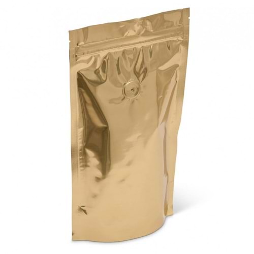 DOYPACK KİLİTLİ GOLD POŞET 21 CM X 31 CM