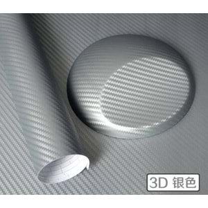 AUTOFOLYO 3D KARBON FOLYO GRİ HAVA KANALLI 152 CM X
