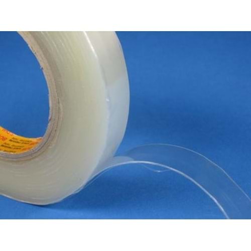 ÇİFT TARAFLI SİLİKON BANT 19 MM X 20 MT ŞEFFAF