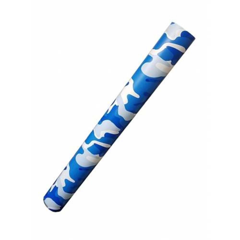 KAMUFLAJ FOLYO BEYAZ MAVİ 152 CM X