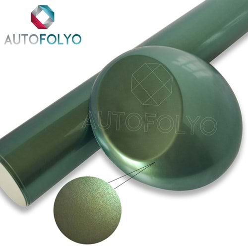 9600-012 BUKALEMUN FOLYO YEŞİL-ALTIN PARLAK FOLYO 152 CM
